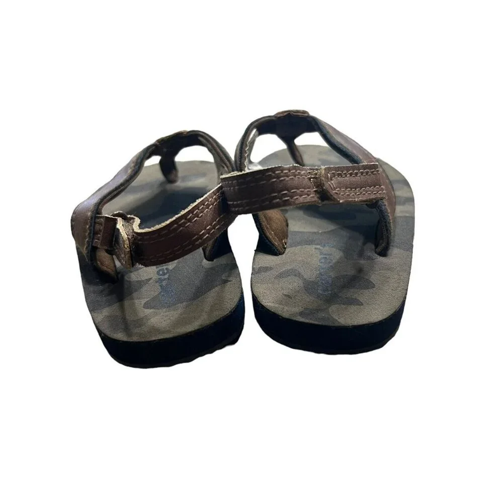 Carter's Sz 5 Brown Camouflage Flip Flops Sandals